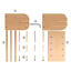 Wood Thread Holder 11-Spool Embroidery Sewing Storage Thread Organizer Tool