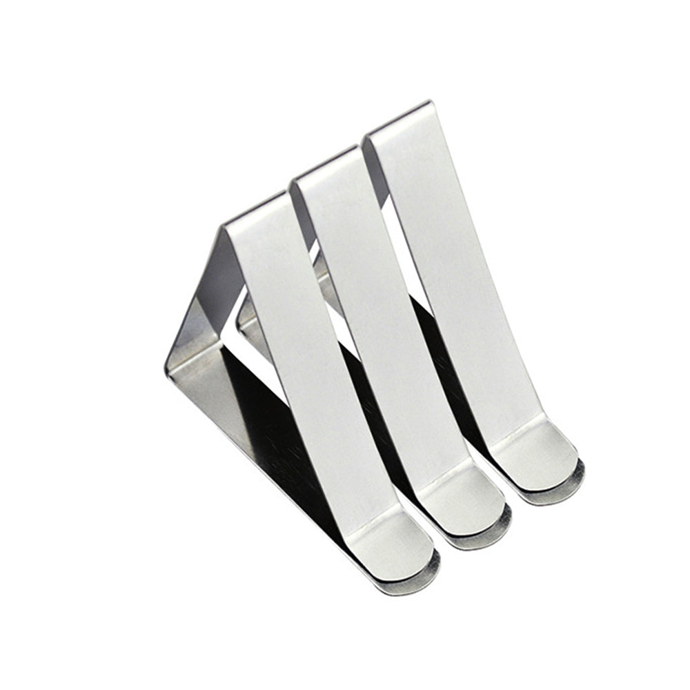 6x Stainless Steel Tablecloth Table Cloth Clips Holder Clamps for Wedding Party