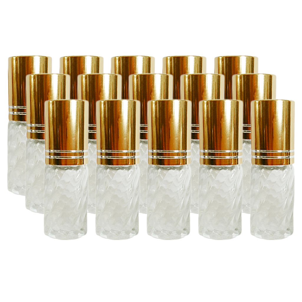 15Pcs Perfume Essential Oil Roll-on Bottles Travel Deodorants Sample Tubes