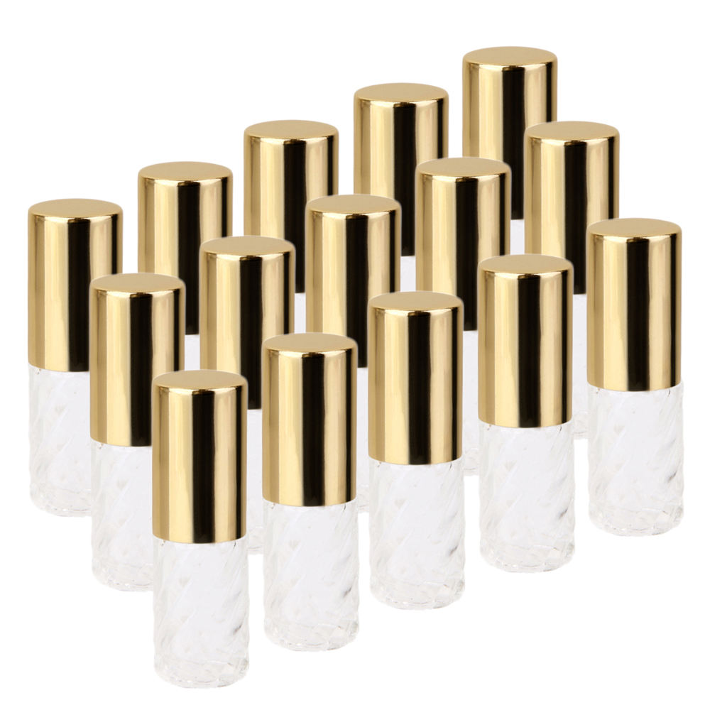 15Pcs Perfume Essential Oil Roll-on Bottles Travel Deodorants Sample Tubes