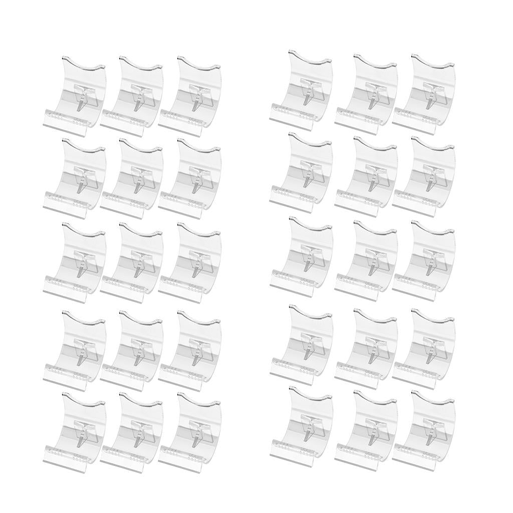 30pieces Lighter Display Stand Clear Acrylic Holder Bracket for Protecting
