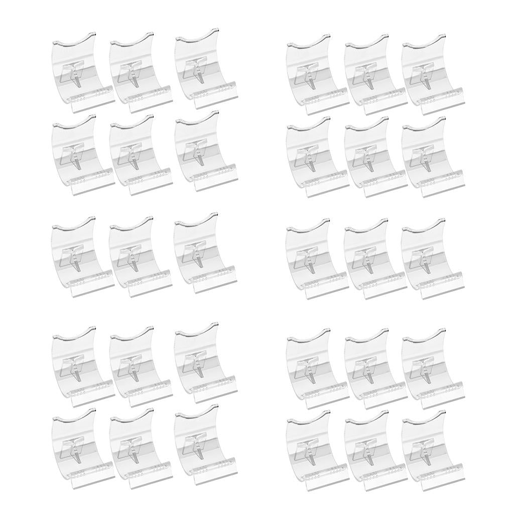 30pieces Lighter Display Stand Clear Acrylic Holder Bracket for Protecting