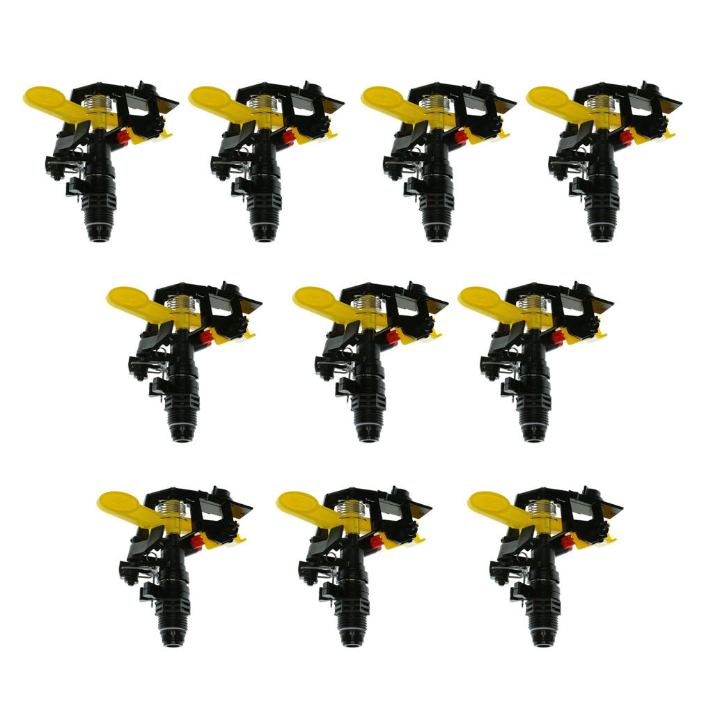 10x 1/2" Impact Plastic Garden Head Sprinkler Equipment Heavy Duty DN15