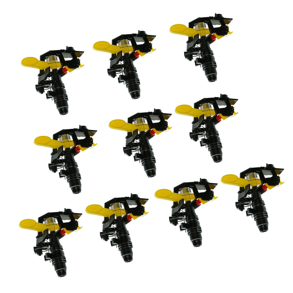 10x 1/2" Impact Plastic Garden Head Sprinkler Equipment Heavy Duty DN15