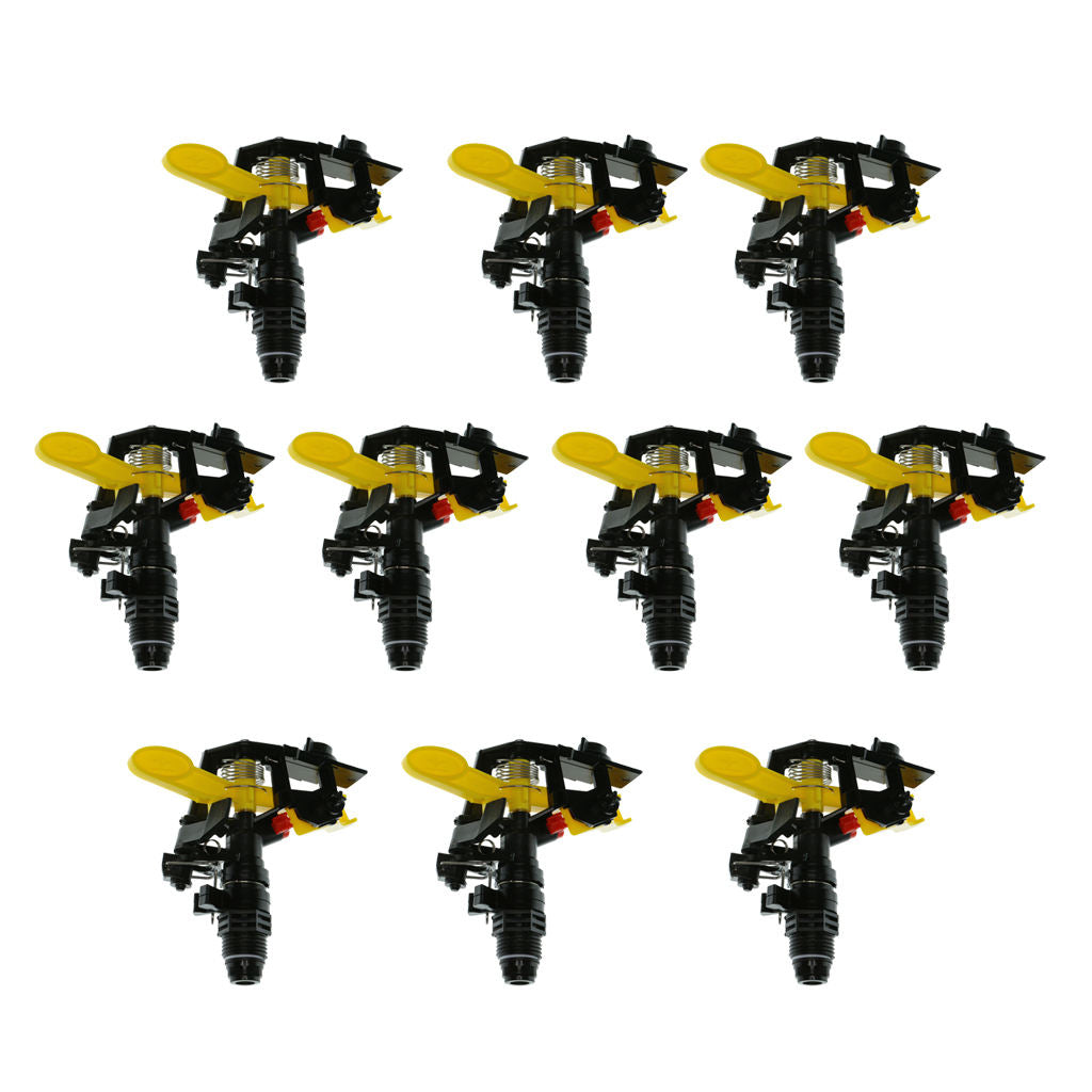 10x 1/2" Impact Plastic Garden Head Sprinkler Equipment Heavy Duty DN15