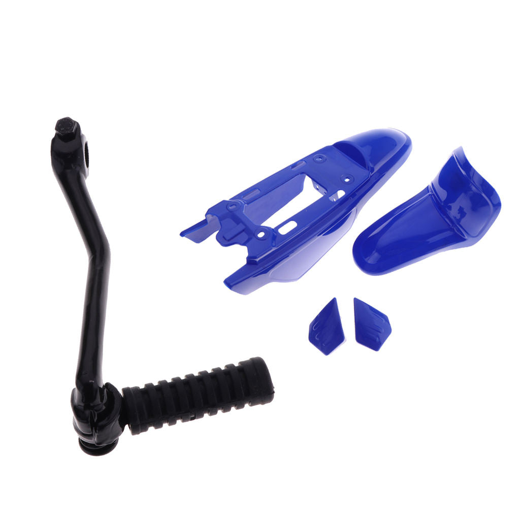 Kick Start Shaft Starter Lever & Plastic Fender Fairings Kit for Yamaha PW50