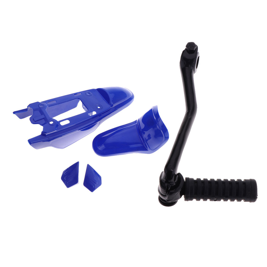 Kick Start Shaft Starter Lever & Plastic Fender Fairings Kit for Yamaha PW50