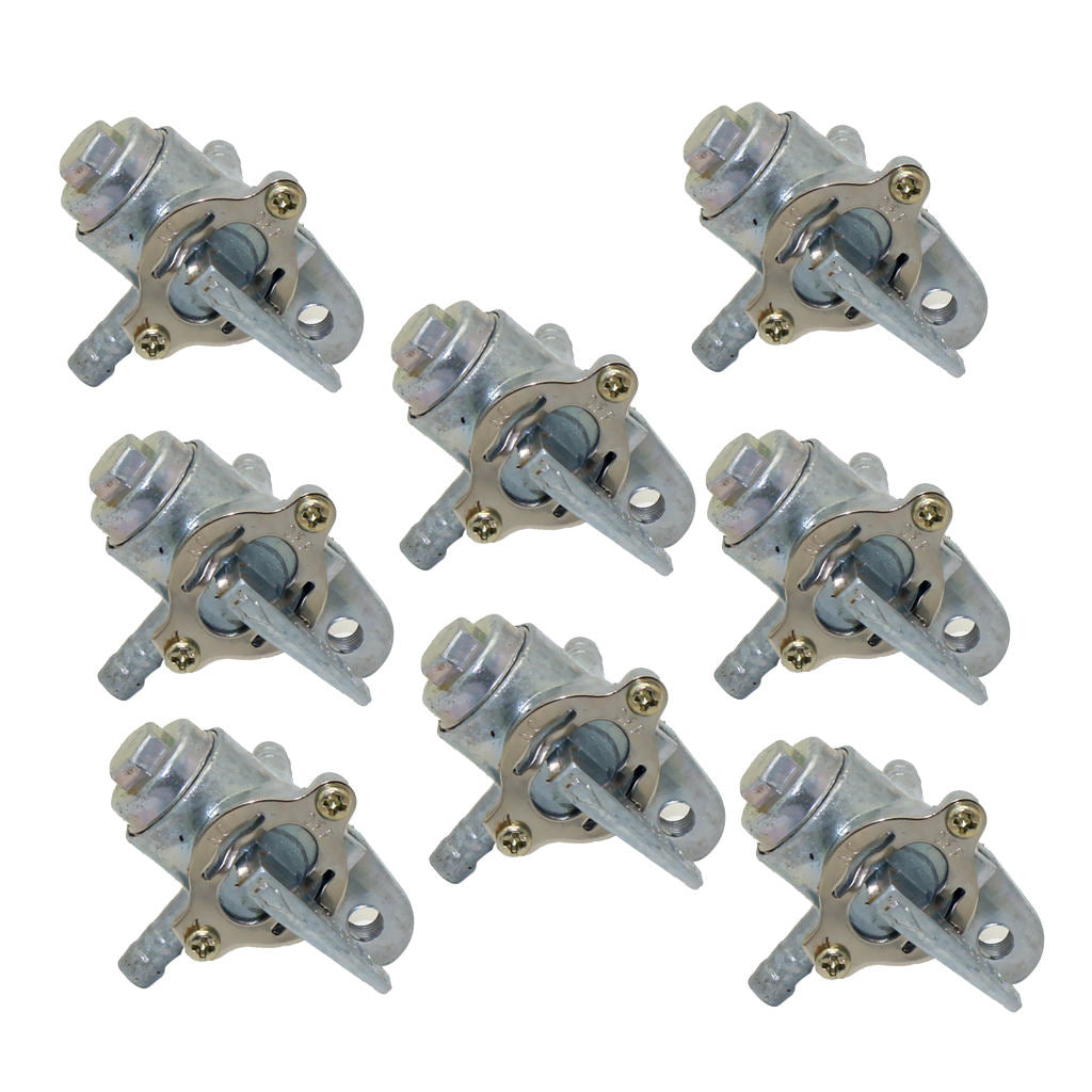 8pcs 3 Way Petcock Fuel Tank Shut Off Valve for ATV Motorcycle Dirt Bike