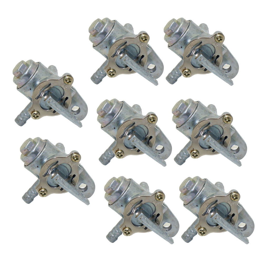 8pcs 3 Way Petcock Fuel Tank Shut Off Valve for ATV Motorcycle Dirt Bike