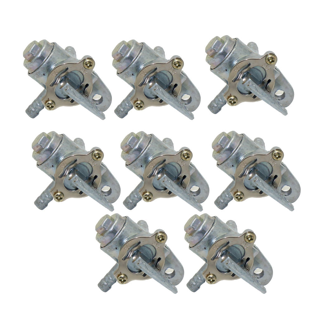 8pcs 3 Way Petcock Fuel Tank Shut Off Valve for ATV Motorcycle Dirt Bike