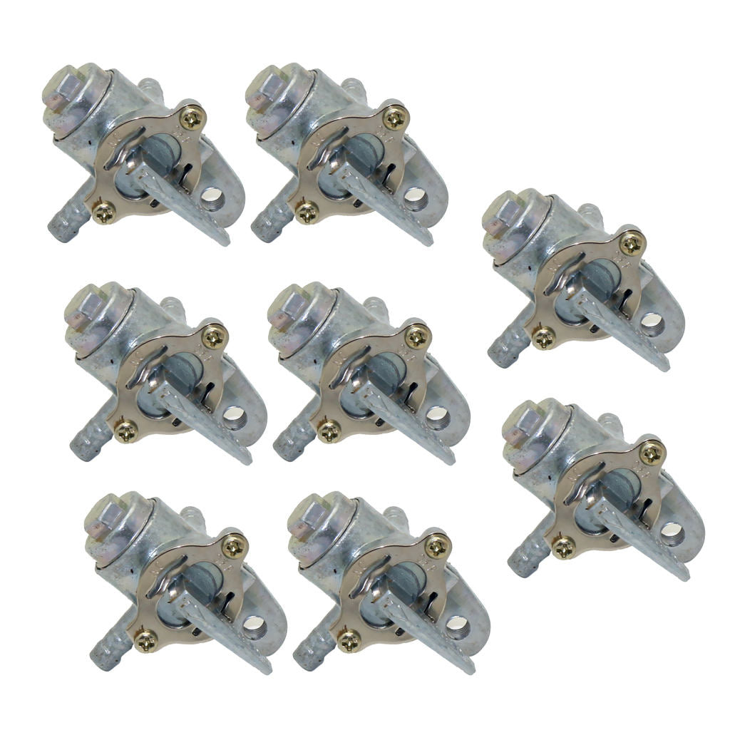 8pcs 3 Way Petcock Fuel Tank Shut Off Valve for ATV Motorcycle Dirt Bike