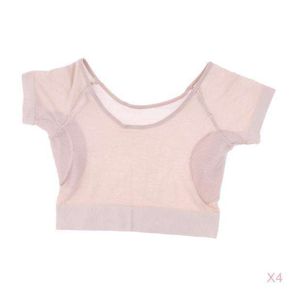 4 Pieces Washable Underarm Sweat Pad Guard Absorb Perspiration Armpit Shield