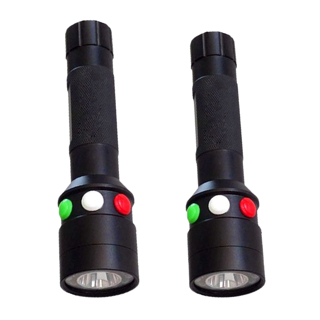 2x LED 3 Color Light for Adventure Camping Hiking Searching Night Fishing