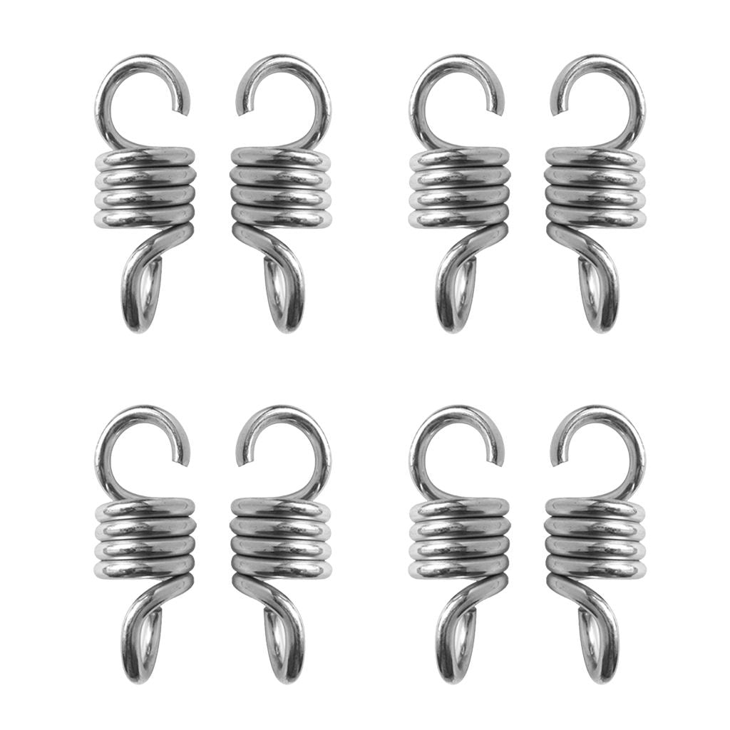 8Pcs Outdoor Hammock Spring Extension Swing Spring Hammock Hook for Hanging