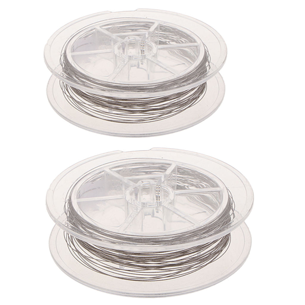 2Pcs 10m Diamond Wire Saw Jade Glass Cutting Ceramic Gem Cutter 0.24/0.45mm