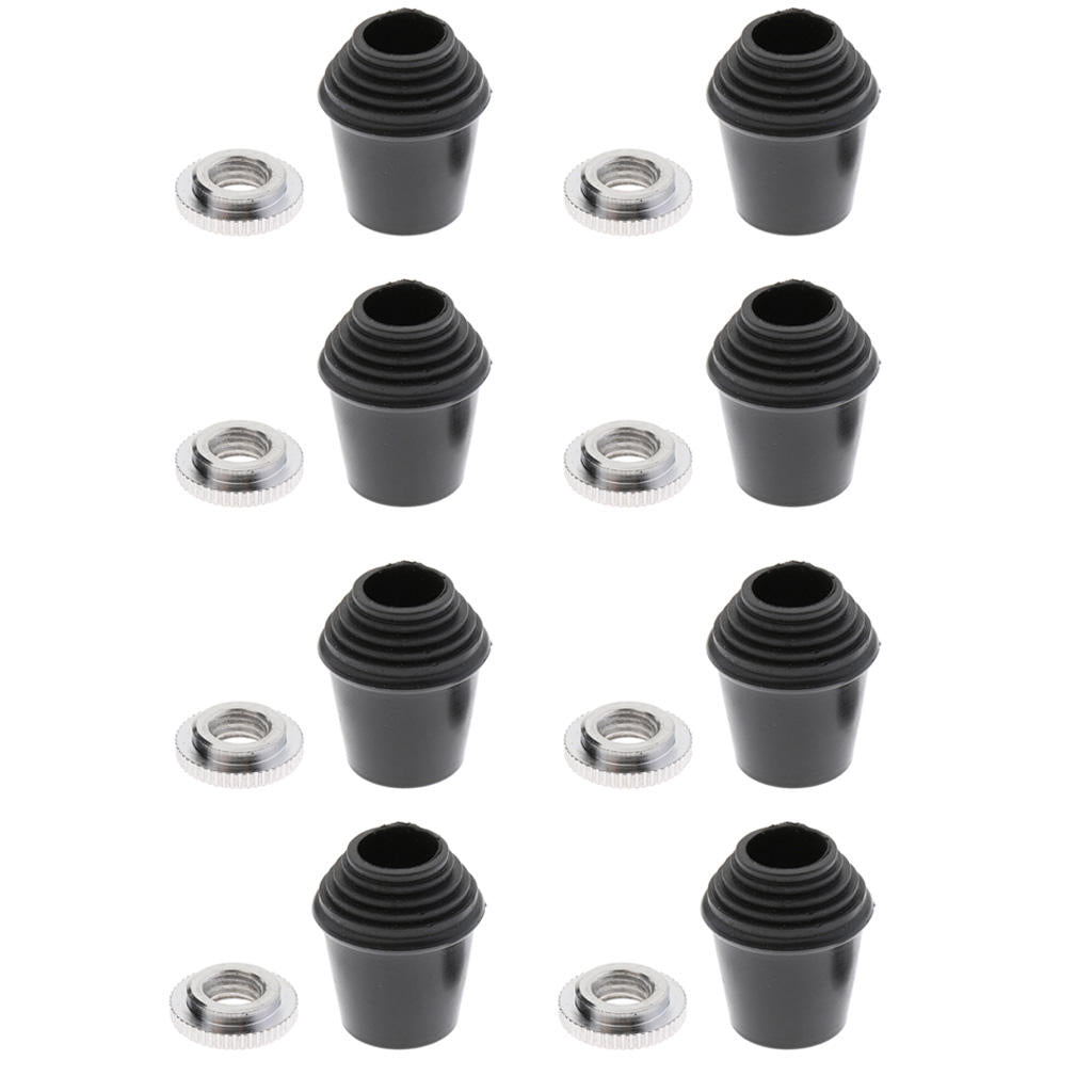 8Pcs Rubber Feet Tip for Floor Tom-Tom Drum Leg Replace Repair Hobbyists