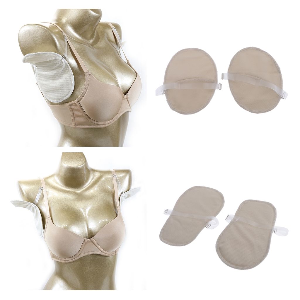2 Pairs Washable Breathable Underarm Armpit Sweat Absorbing Shield Pads