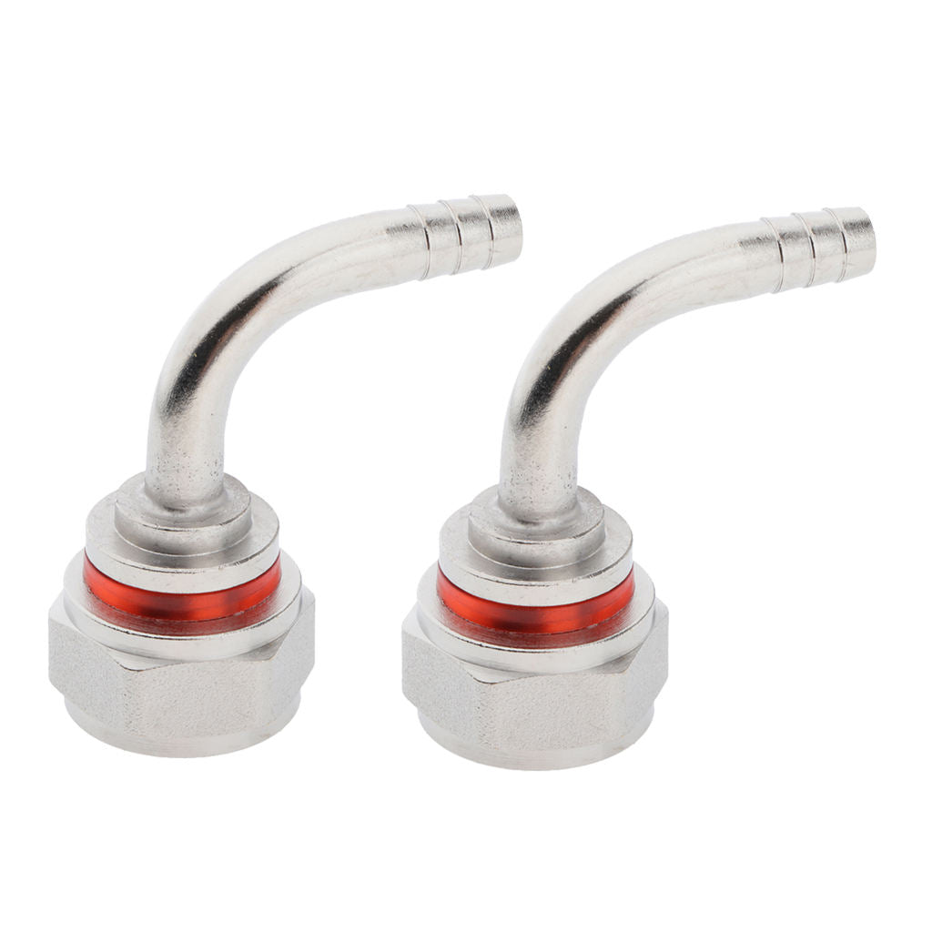2 Pieces G5 / 8 Beer Tap Connector Kit for Beer Line 90 ° Elbow Tailpiece
