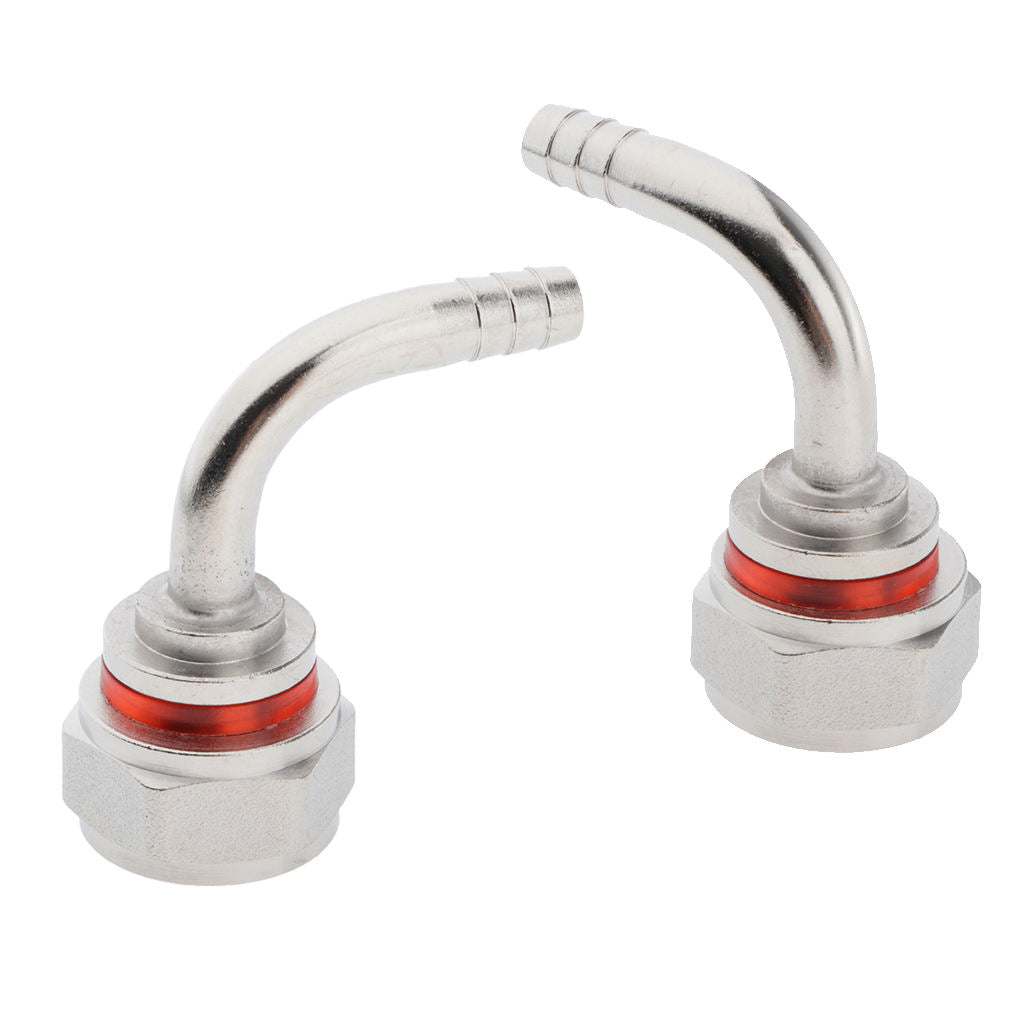 2 Pieces G5 / 8 Beer Tap Connector Kit for Beer Line 90 ° Elbow Tailpiece