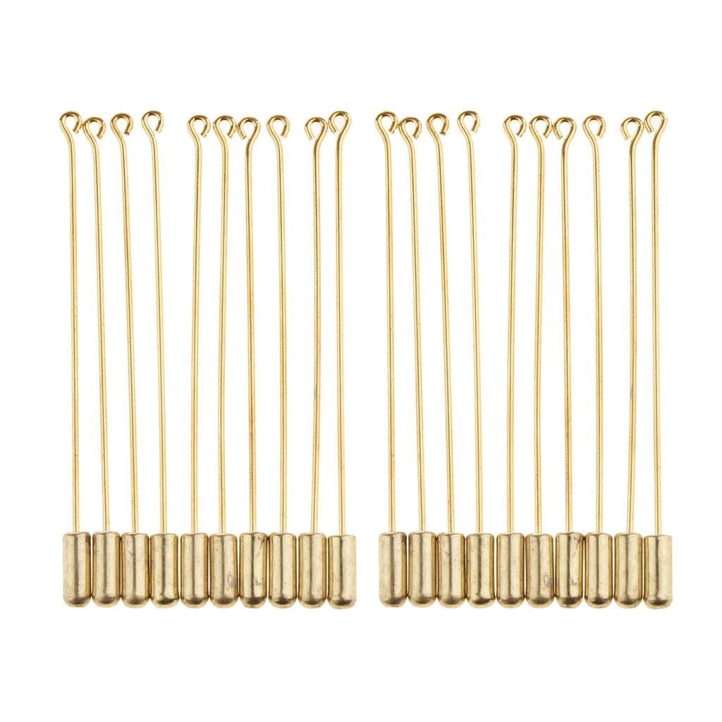 20pcs Golden Brooch Pin Collar Lapel Brooch Pin Jewelry Birthday Gifts