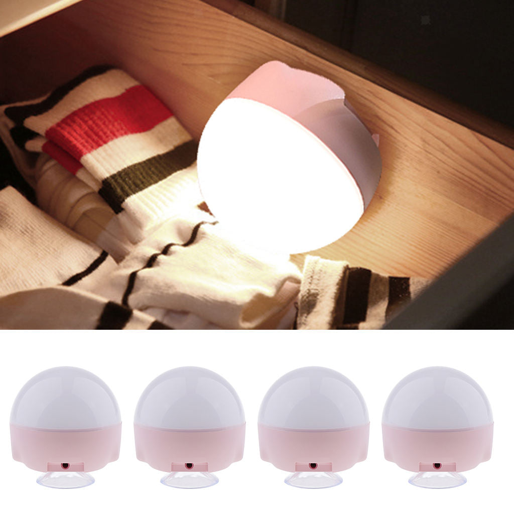Pack of 4 Vanity Light Kit Natural Led Lights for Table Bathroom Locker