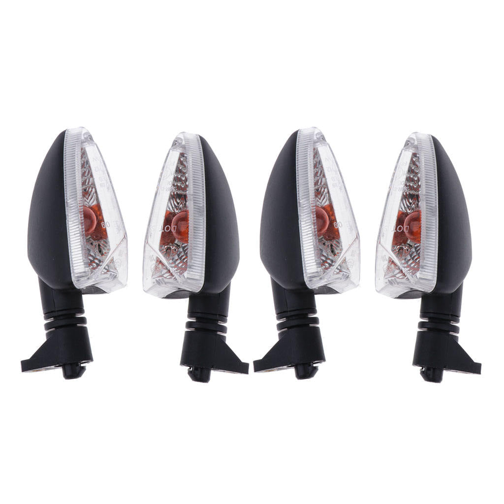 4pcs LED Turn Signal Lamp Indicator 12V Clear Lens for  Daytona 675R