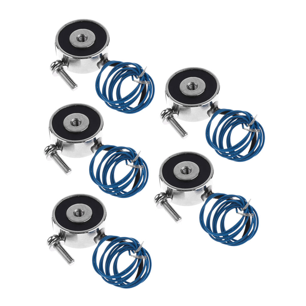 5 Pack Suction Electric Lifting Magnet Electromagnet Solenoid Holding DC 12V