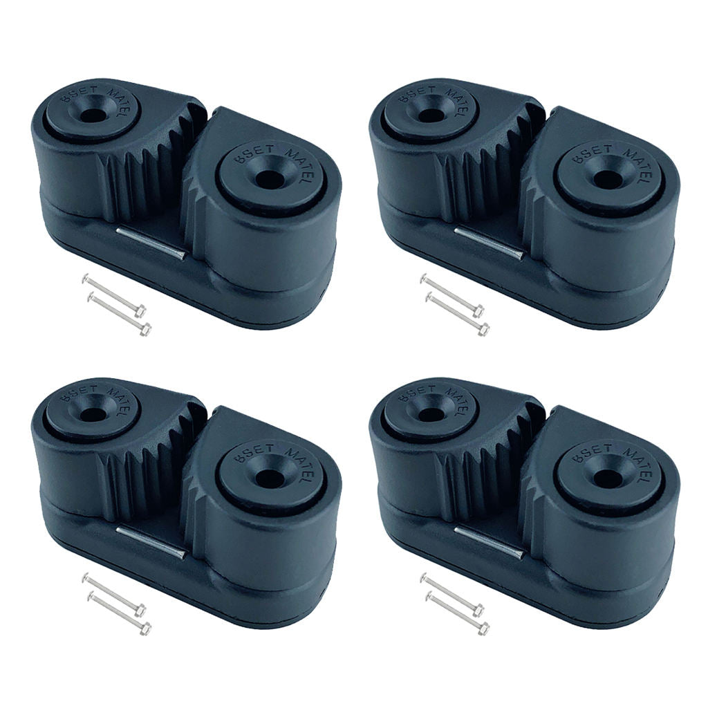 4Pcs Cam Cleat Wre Fairlead for Marine Sailing Hardware for 3-12mm Dia. Rope