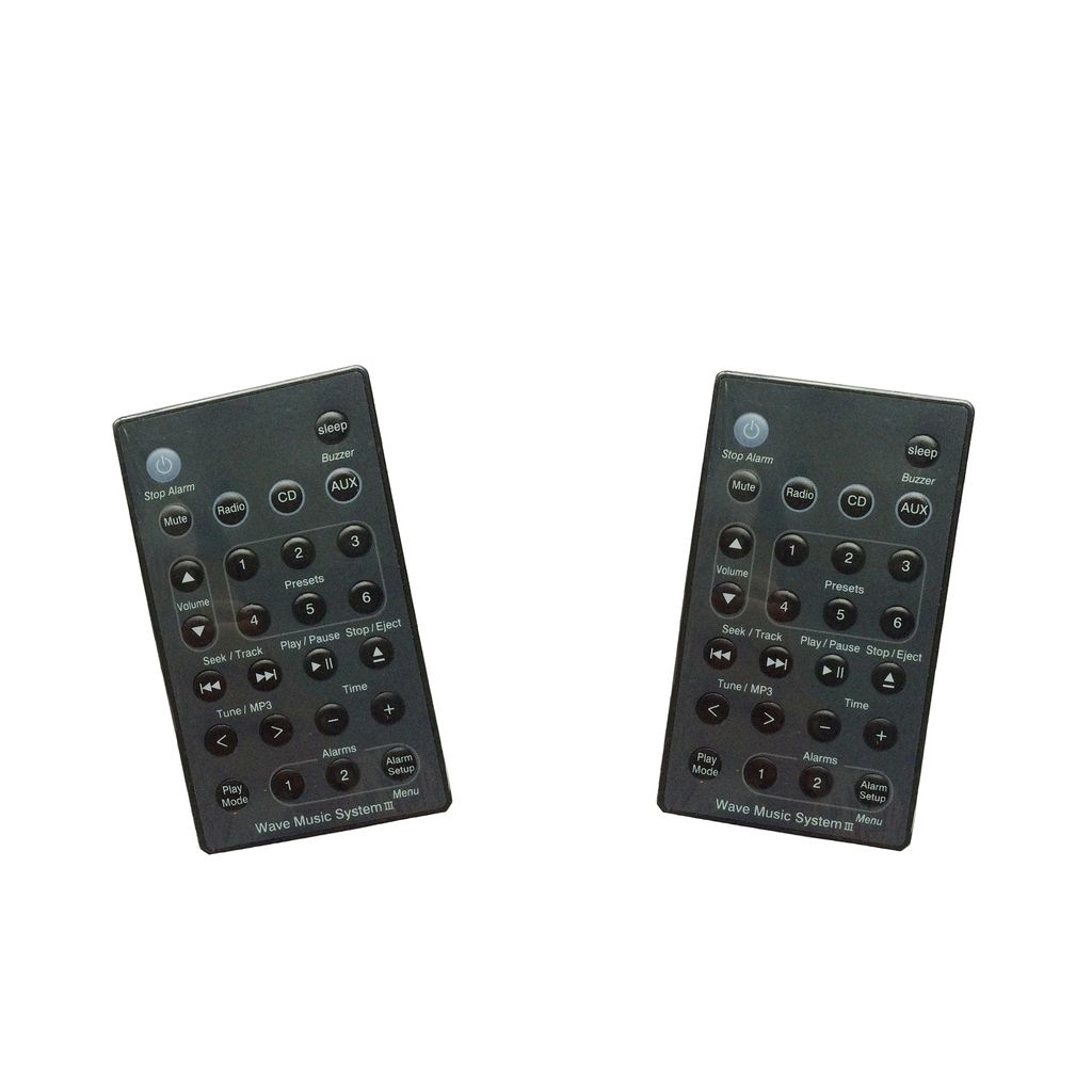 2 Piece New Replace Part Remote Control Fit for B-Wave Music Radio System