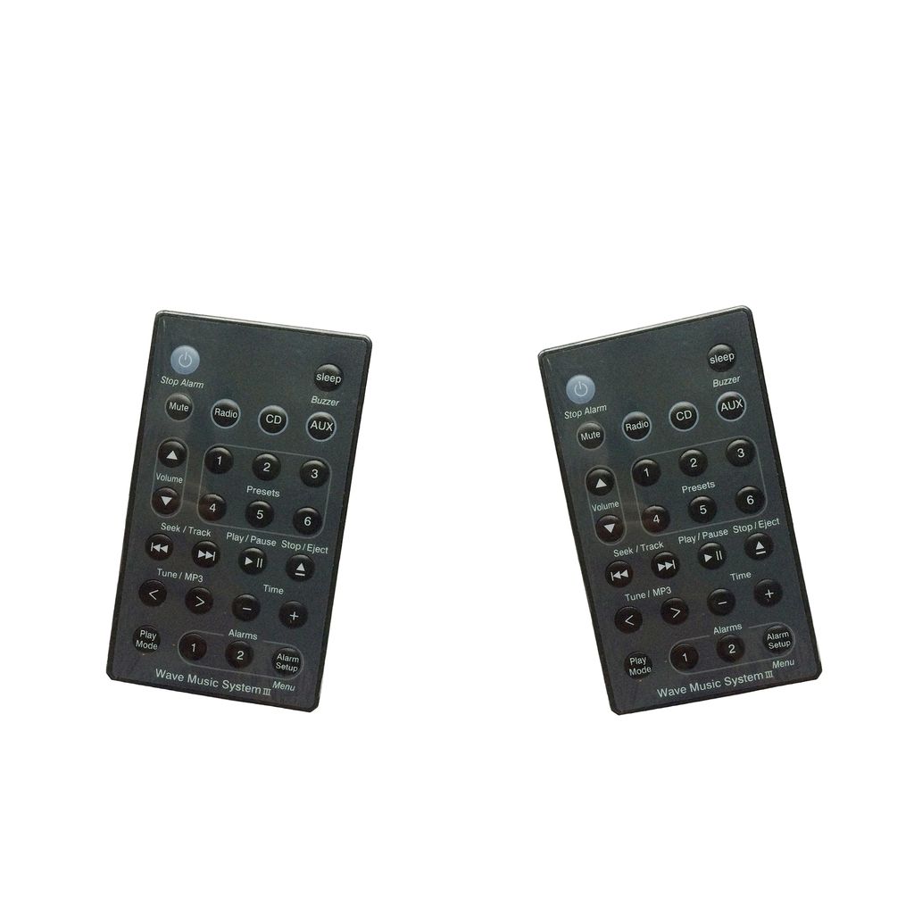 2 Piece New Replace Part Remote Control Fit for B-Wave Music Radio System