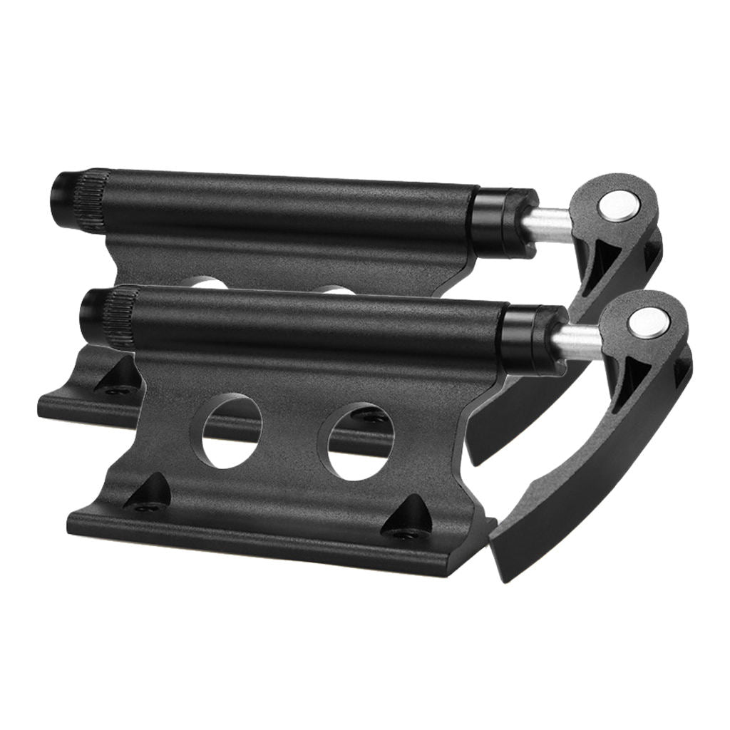 2Pcs Alloy Car Roof Bike Rack Bicycle Black SUV Holder Cycle Wheel Block