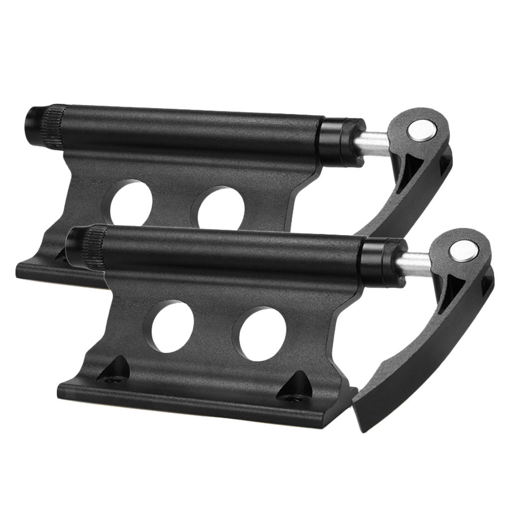 2Pcs Alloy Car Roof Bike Rack Bicycle Black SUV Holder Cycle Wheel Block