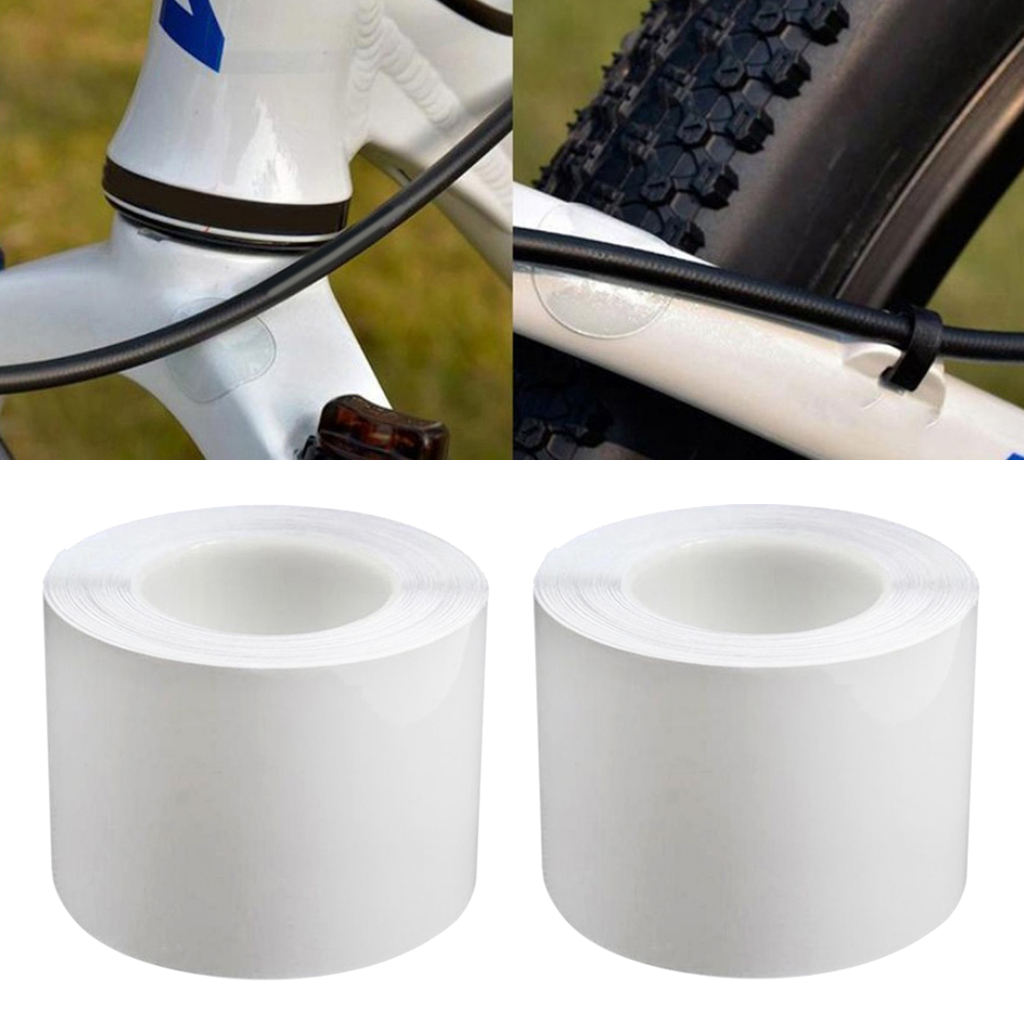 2 Roll Premium Bike Frame Protection Tape Dustproof Chain Stay Protector