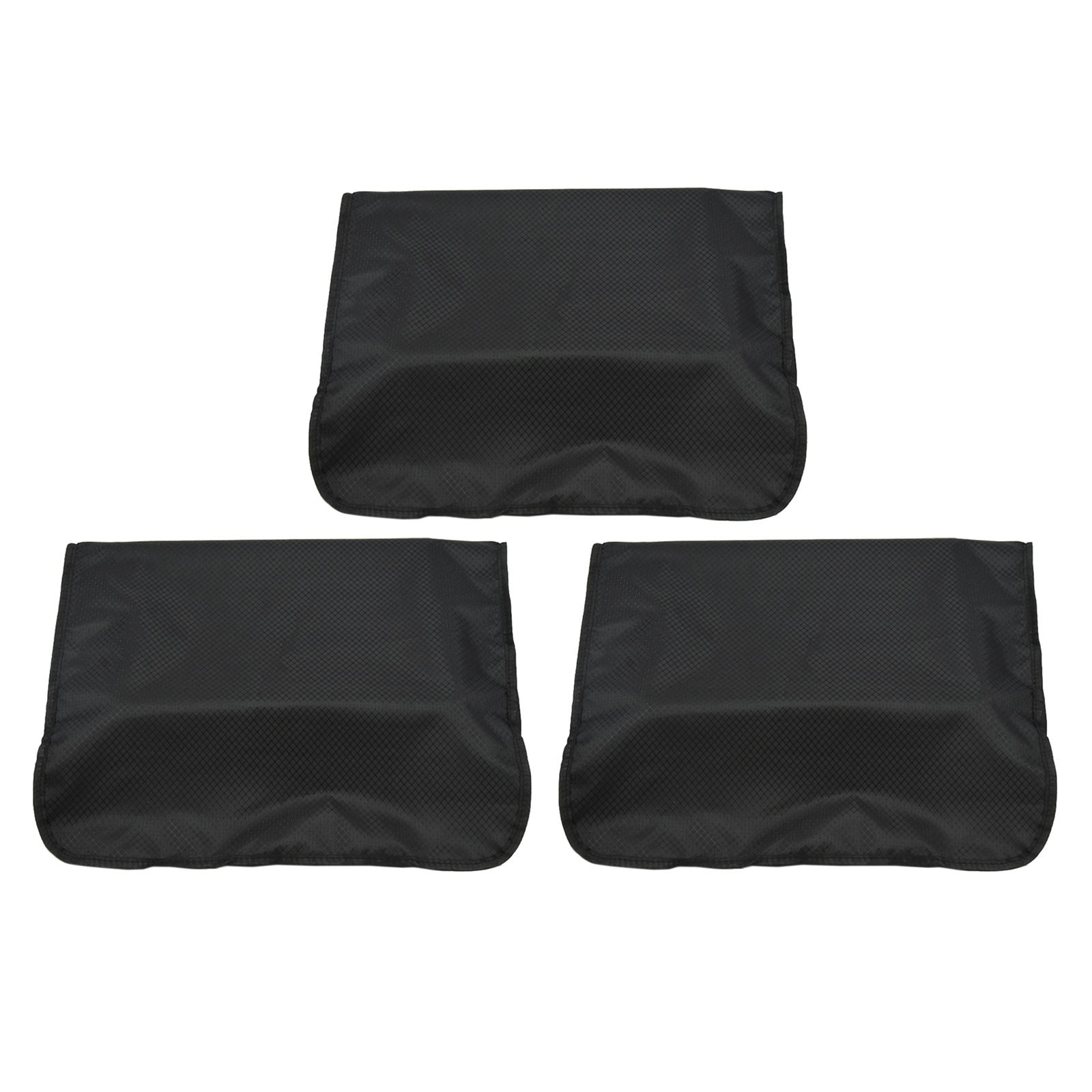 3pcs Hairdressing Barber Chair Back Covers Hair Salon Spa Beauty Plastic PVC