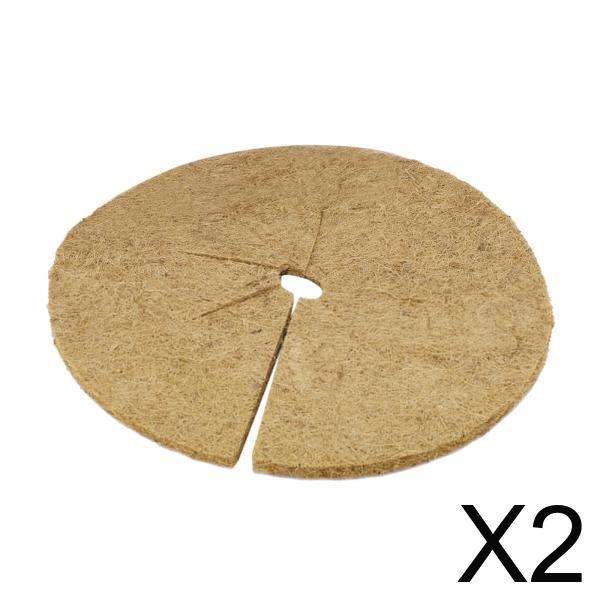 2pcs Natural Coconut Coir Mulch Mat Plant Cover Protection Frost Control 16"