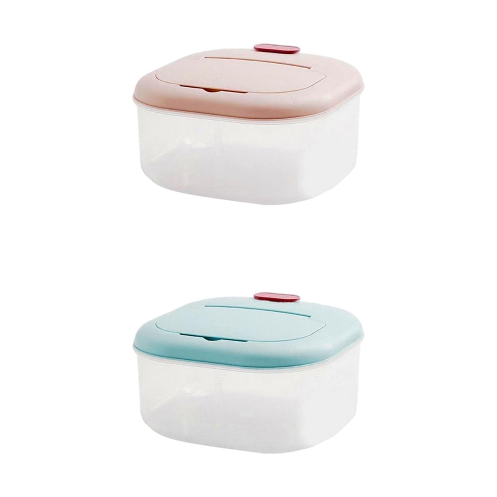 Set of 2 Rice Storage Container Cereal Dispenser Food Box Bin Insect-proof