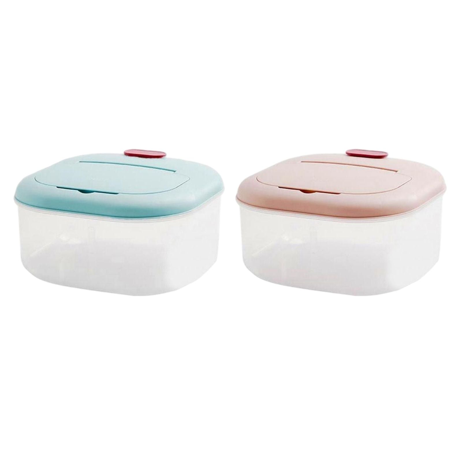 Set of 2 Rice Storage Container Cereal Dispenser Food Box Bin Insect-proof