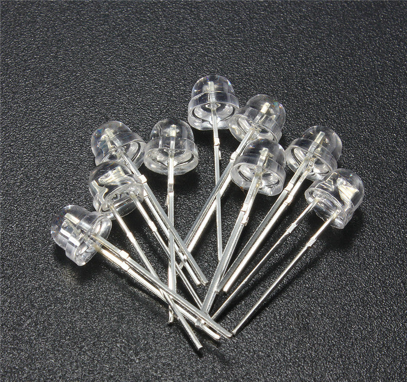 120pcs 5mm White Red Blue Green Yellow Purple LED Light Bulb Emitting Diode Lamp