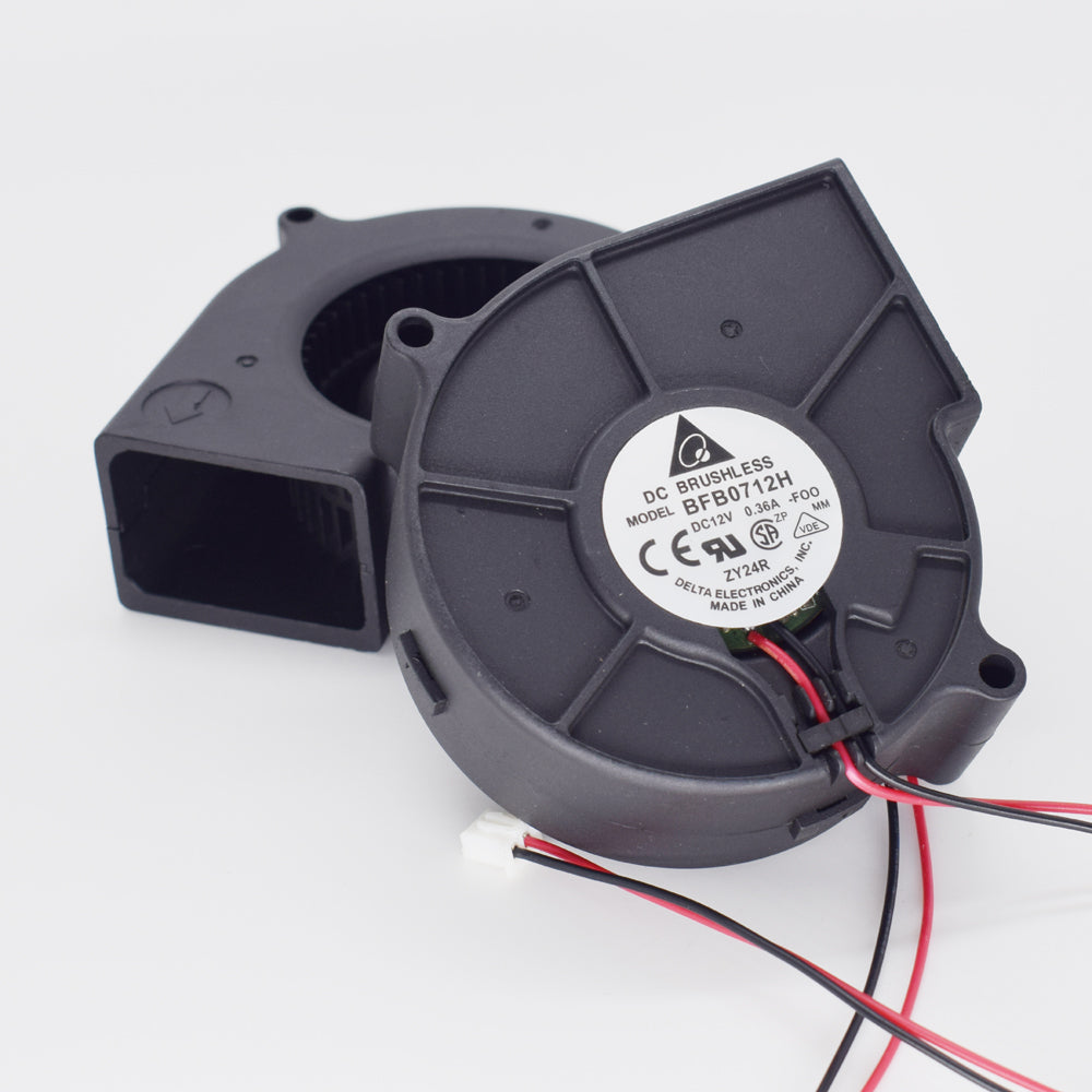 4pcs Delta BFB0712H 75x75x30mm 12V 0.36A Brushless DC Cooling Ball Blower Fan