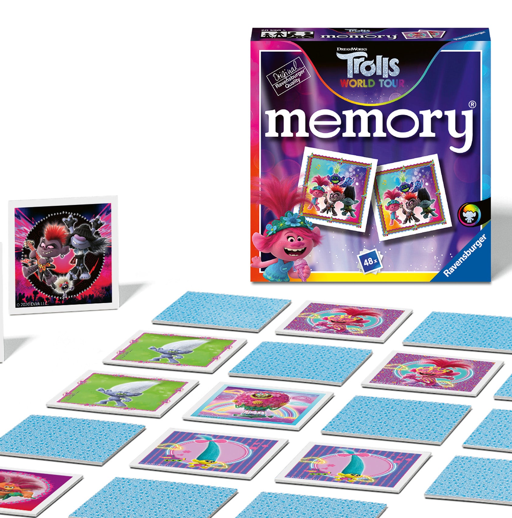 20590 Ravensburger Trolls 2 World Tour Mini Memory Games Age 3 Years+