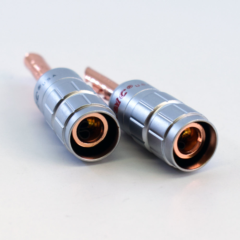 8pcs Audio BFA-Z Solid Pin 4mmBanana Plug Male Speaker Cable Connector 0638-WF