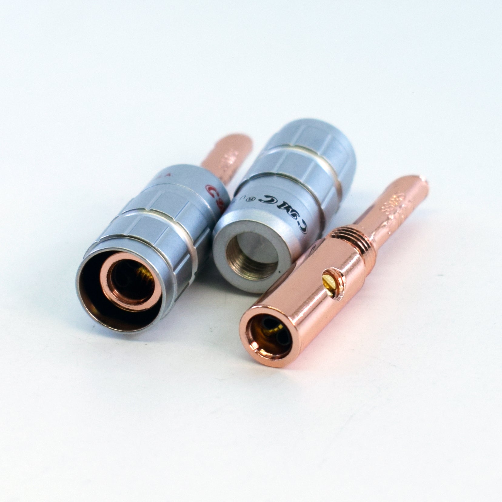8pcs Audio BFA-Z Solid Pin 4mmBanana Plug Male Speaker Cable Connector 0638-WF