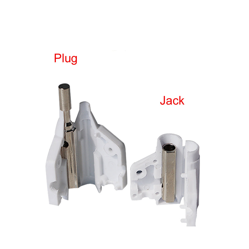 1pair 4mm Banana Male Plug & Female Jack Stackable Self-Locked Banana Plug White