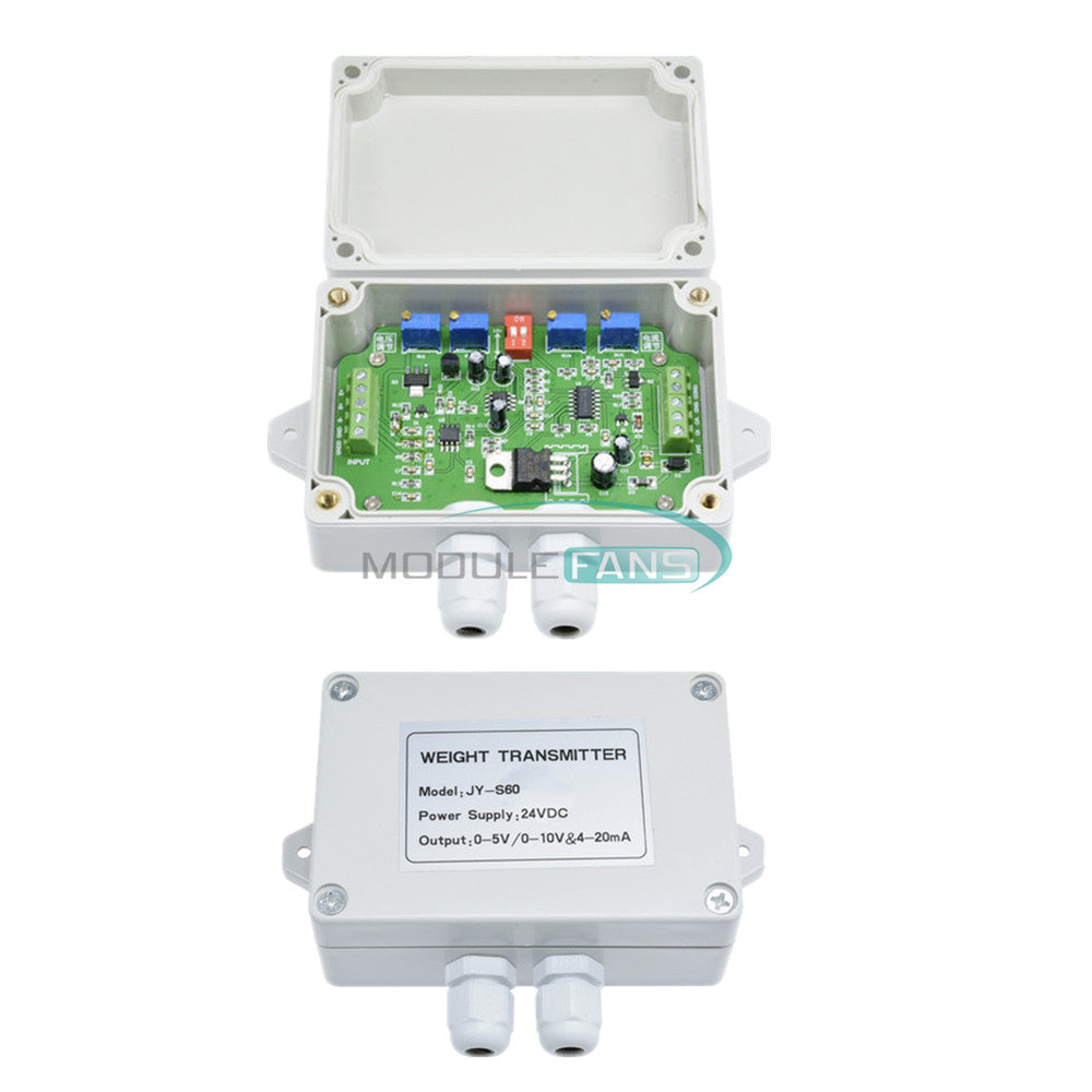 2PCS 4-20ma Load Cell sensor Amplifier Transmitter Strain Transducer 0-5V(10V)