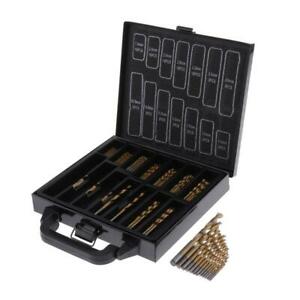 99Pcs Twist Drill Bit Set High Speed Steel with Box,for Concrete Tile Wood