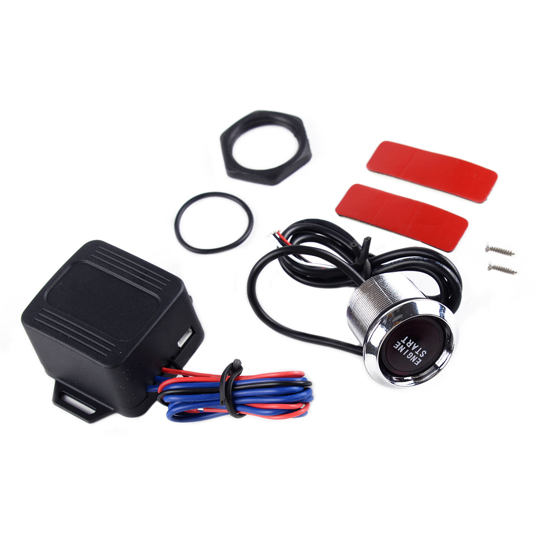 Car Engine Start Auto LED Keyless Push Button Switch Starter Kit Universal as
