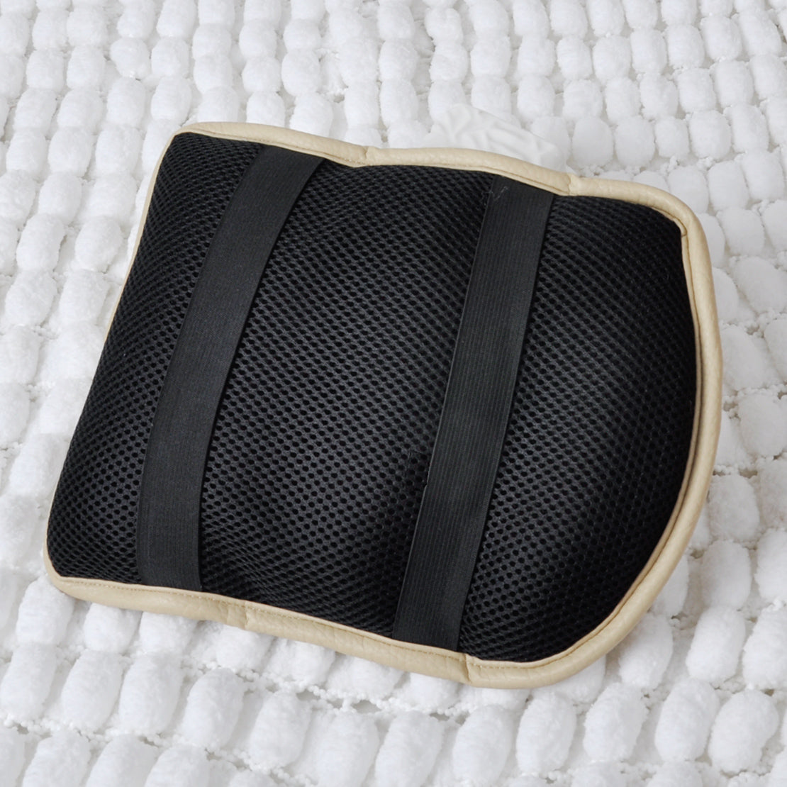 Beige CAR ARMREST ARM REST CENTER CONSOLE TOP MAT LINER COVER CUSHION SUPPORT An