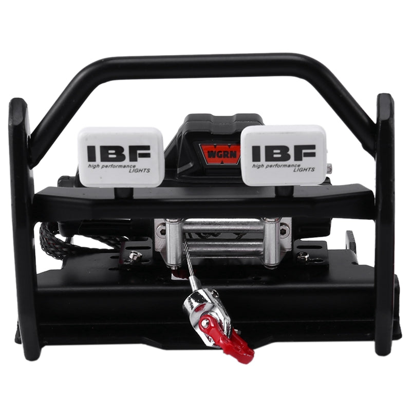 Metal Front Bumper with Winch CH3 3 Ways Control Line Panel for 1/10 RC Cler TF7