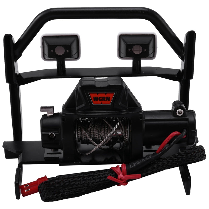 Metal Front Bumper with Winch CH3 3 Ways Control Line Panel for 1/10 RC Cler TF7