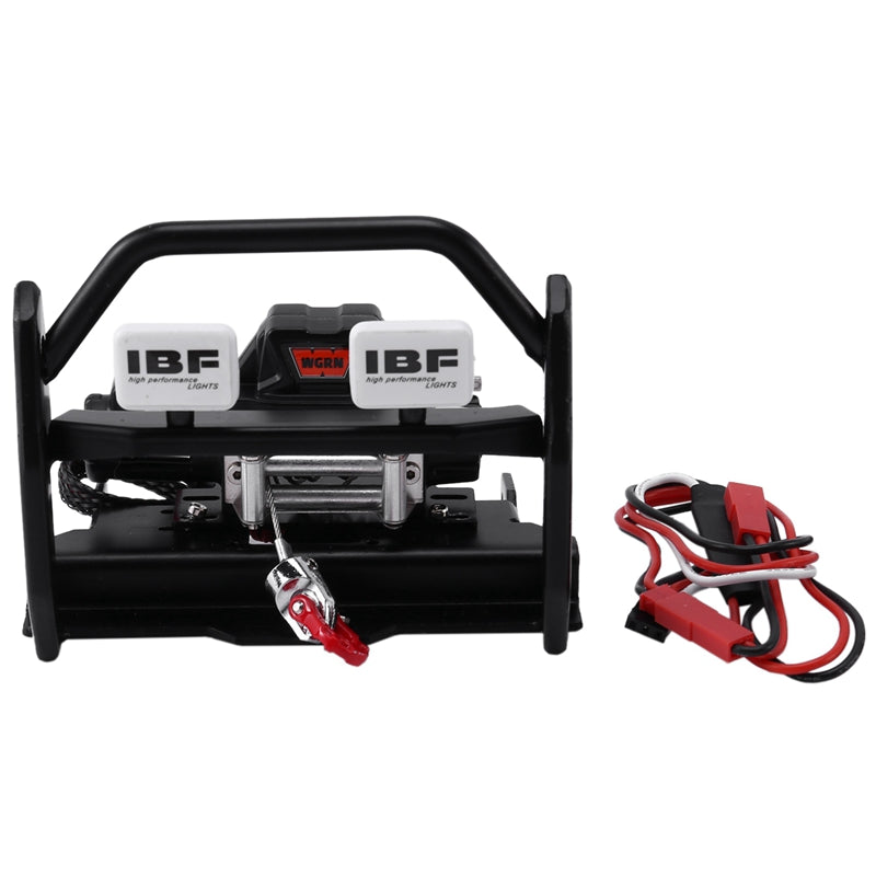 Metal Front Bumper with Winch CH3 3 Ways Control Line Panel for 1/10 RC Cler TF7